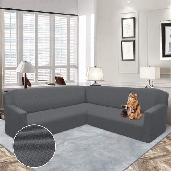 Arfntevss Corner Sectional Couch Covers L Shape Sofa Cover Magic ...