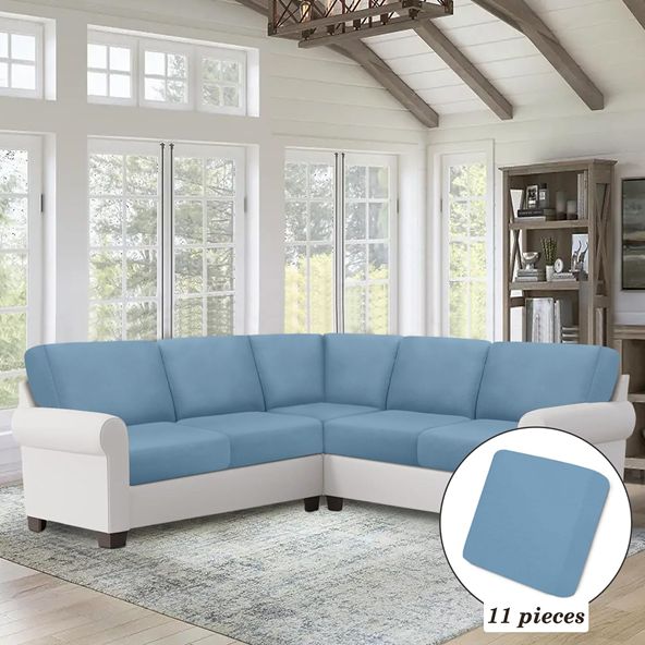 Arfntevss Waterproof Couch Covers for Sectional Sofa L Shape Couch ...